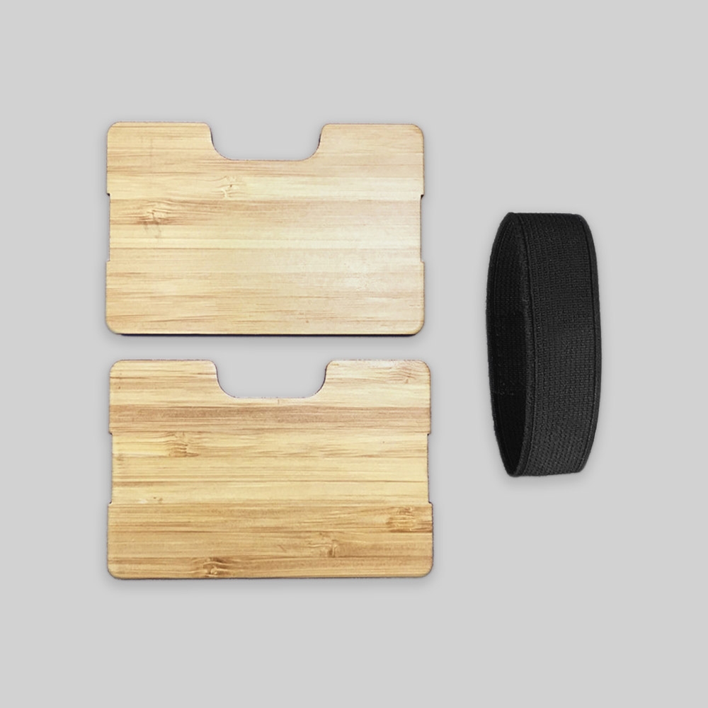 Bamboo Credit Card Holders with Money Clips